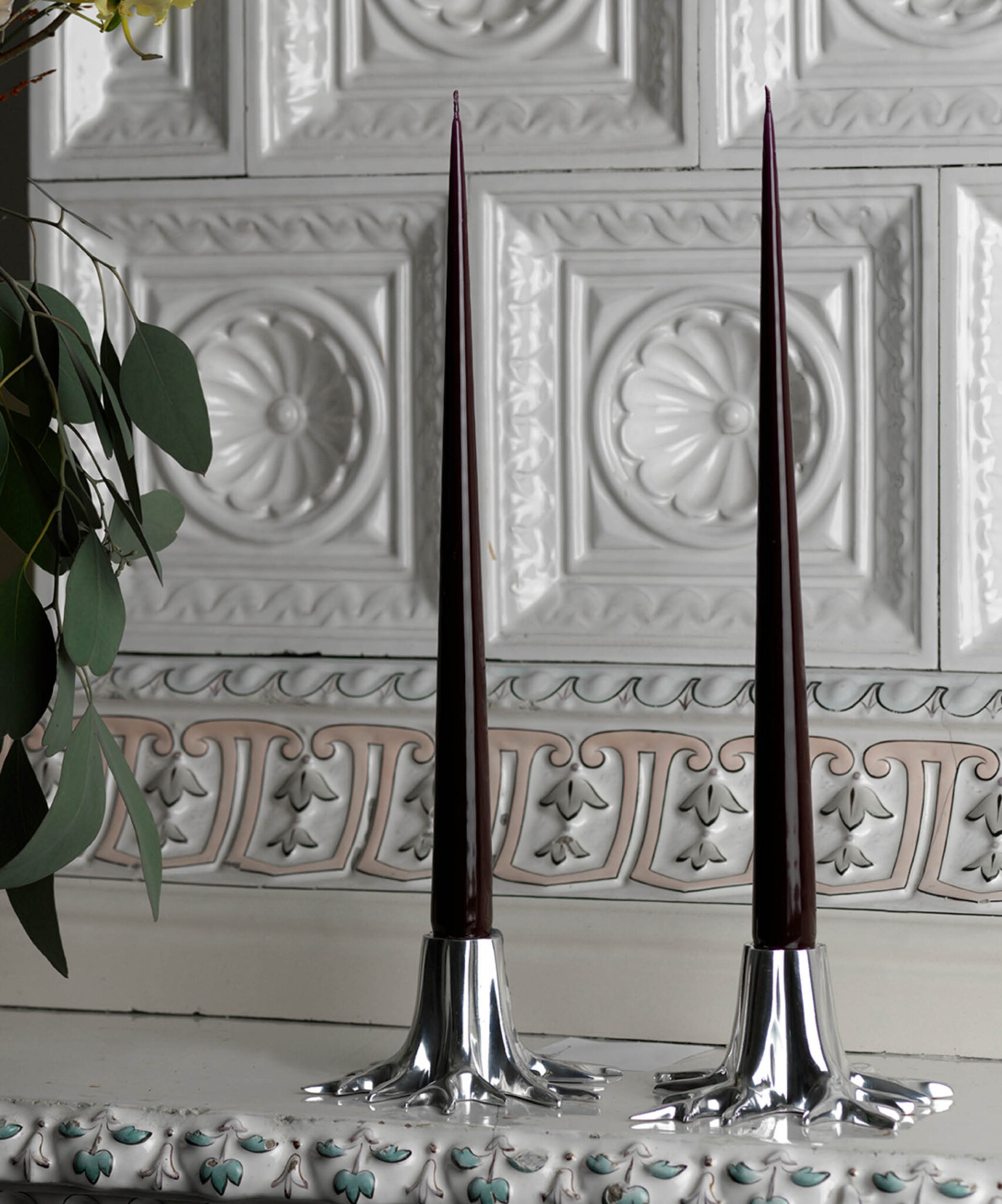 CANDLE HOLDER “MINI ROOT” – SILVER - Image 2