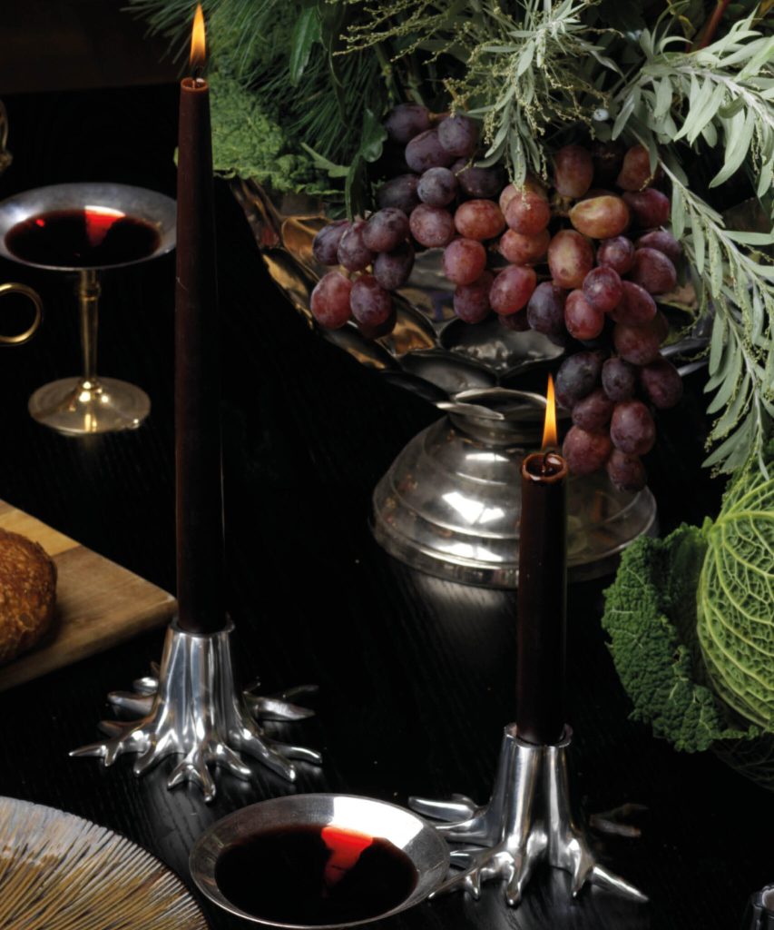 CANDLE HOLDER “MINI ROOT” – SILVER