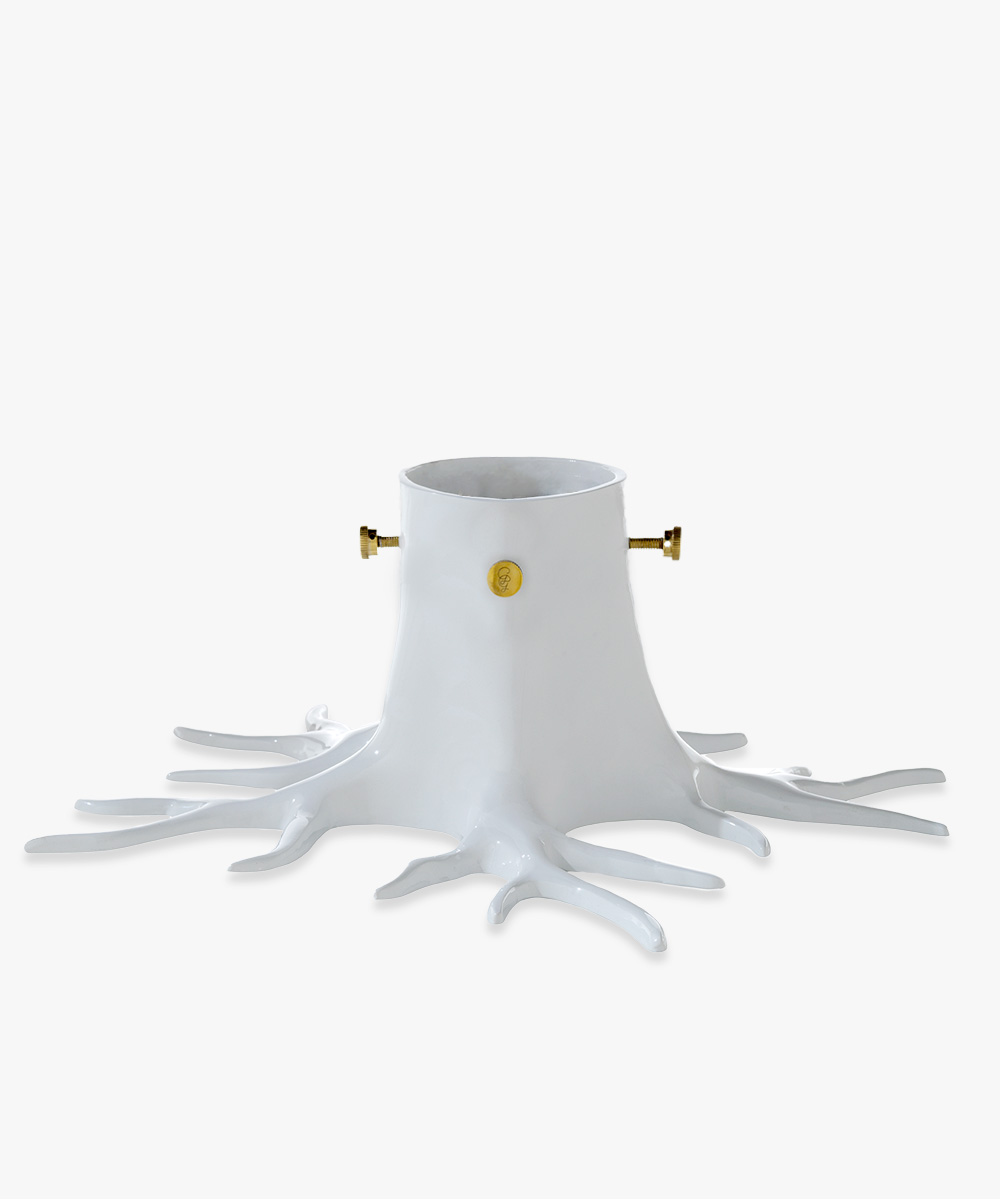 CHRISTMAS TREE STAND “THE ROOT” – CRÉME WHITE